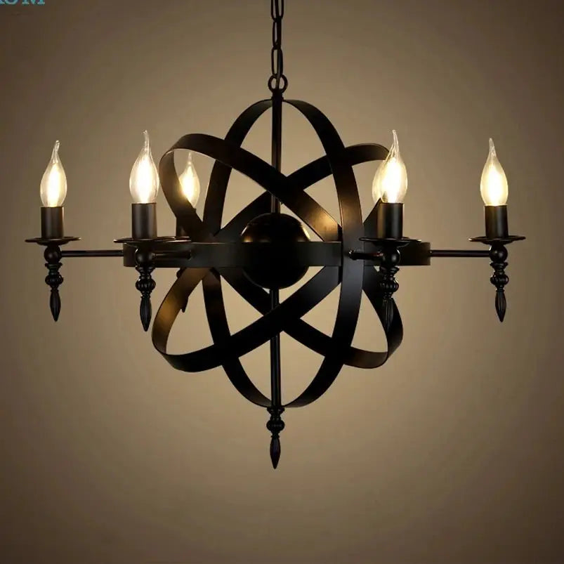 Style américain rétro Vintage Loft industriel fer suspension pour salon Bar Restaurant maison luminaires décor