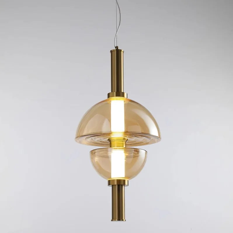 lustre en verre design nordique pour espace moderne - vue 10 sur 11