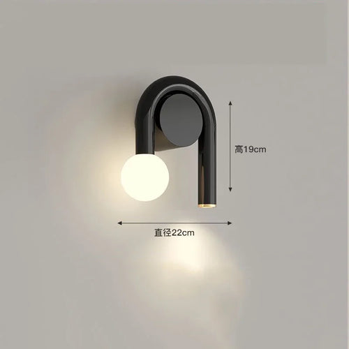 applique murale nordique sans scintillement protection des yeux - vue 4 sur 6