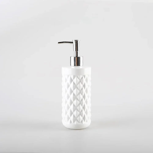 distributeur de désinfectant et savon en céramique design élégant