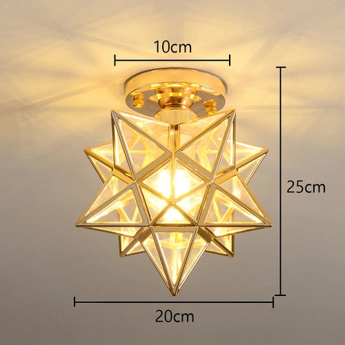 plafonnier moderne en cristal avec éclairage led intérieur
