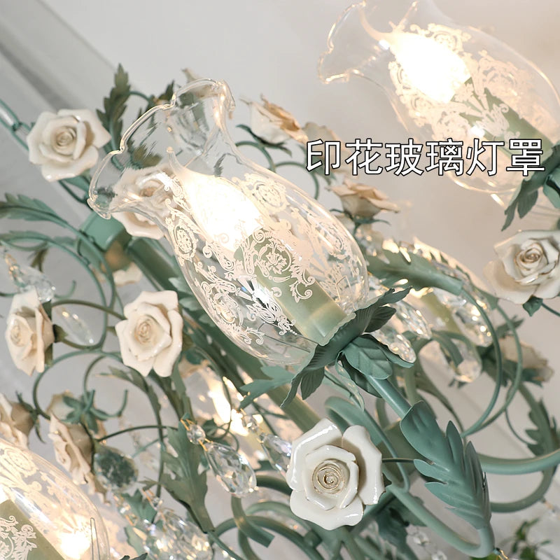 lustre en cristal français style nordique pour éclairage élégant - vue 6 sur 10