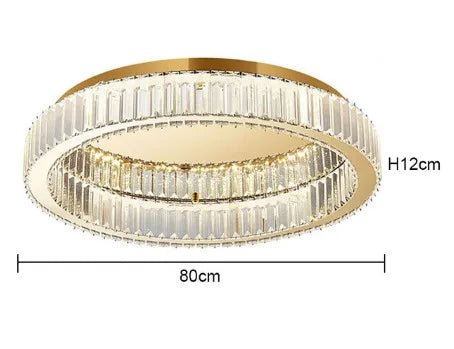plafonnier circulaire en cristal moderne pour décoration intérieure - vue 9 sur 15