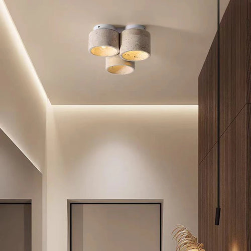 plafonnier en marbre naturel suspension pierre - vue 4 sur 7