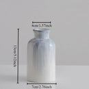 vase en céramique peint à la main pour fleurs séchées et fraîches