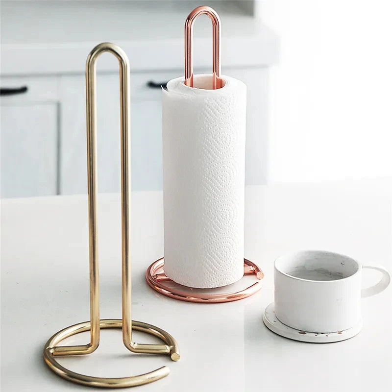 porte-rouleau en acier inoxydable pour essuie-tout et serviettes