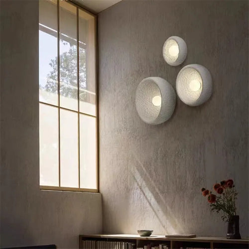 applique murale japonaise en pierre style wabi sabi décor intérieur - vue 3 sur 6