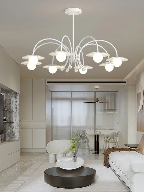 lustre moderne en verre pour décoration intérieure créative et artistique