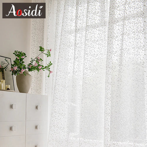 Voilage rideau tulle moderne pour salon chambre fenêtre