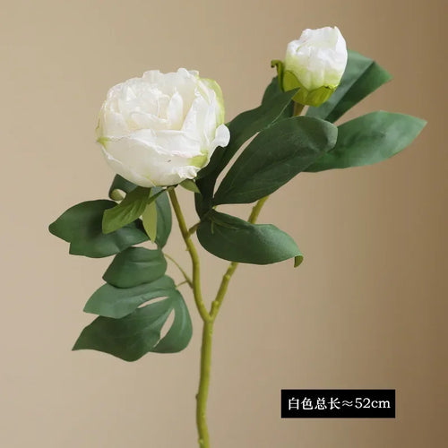 grandes fleurs artificielles de pivoine en soie pour décoration mariage - vue 9 sur 10