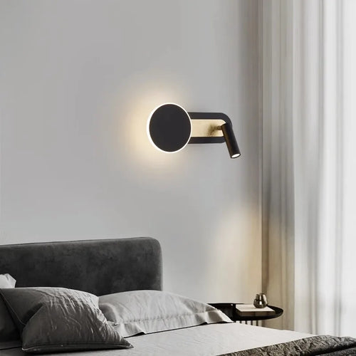 applique murale led nordique moderne rotative avec interrupteur - vue 7 sur 8