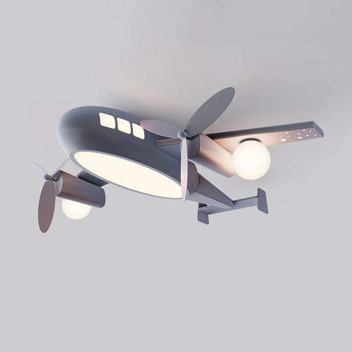 plafonnier moderne avec télécommande pour chambre d'enfant style nordique - vue 2 sur 10