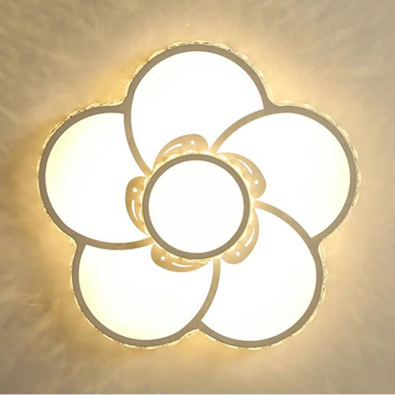 plafonnier led moderne pour éclairage d'intérieur et décoration romantique - vue 6 sur 10