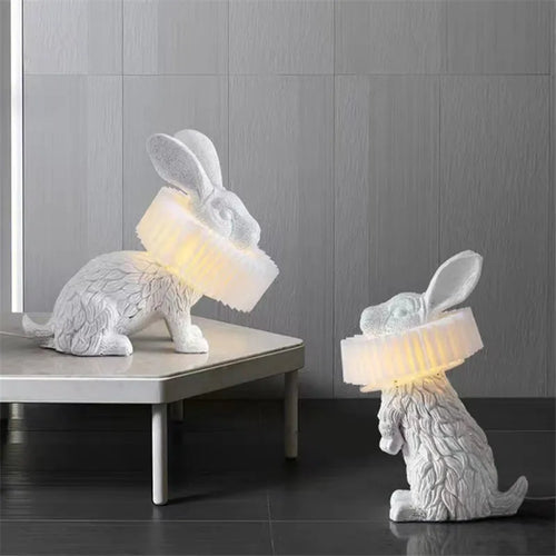 lampe de table lapin adorable pour décoration enfant - vue 2 sur 15