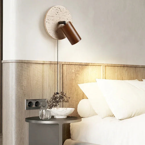applique murale led design moderne en marbre pour décoration intérieure - vue 3 sur 7