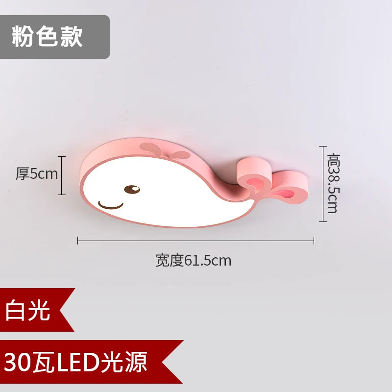 plafonnier led baleine éclairage créatif moderne pour enfant - vue 12 sur 15