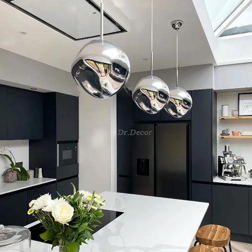 Lustres LED de lave modernes éclairage en PVC salon déco lampe suspendue luminaires de cuisine éclairage de lustre d'intérieur à la maison - vue 4 sur 17