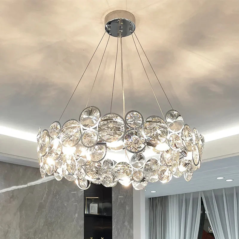 lustre en cristal moderne style nordique pour intérieur luxueux - vue 3 sur 10