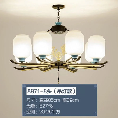 lustre rétro chinois pour un éclairage élégant et chaleureux - vue 15 sur 21