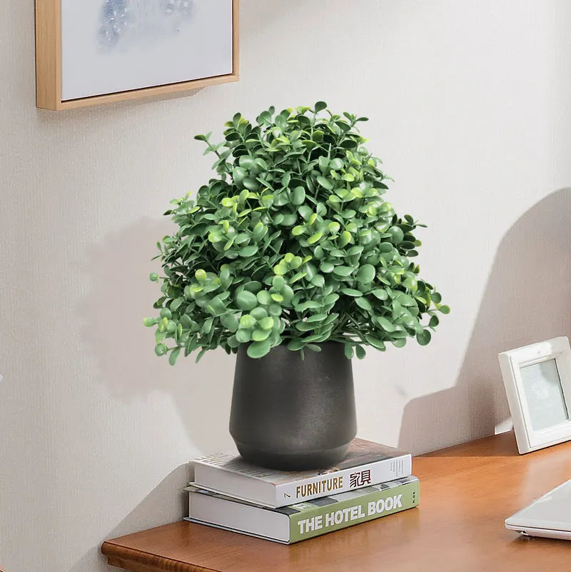 arbre d'eucalyptus artificiel pour décoration intérieure et extérieure - vue 3 sur 6