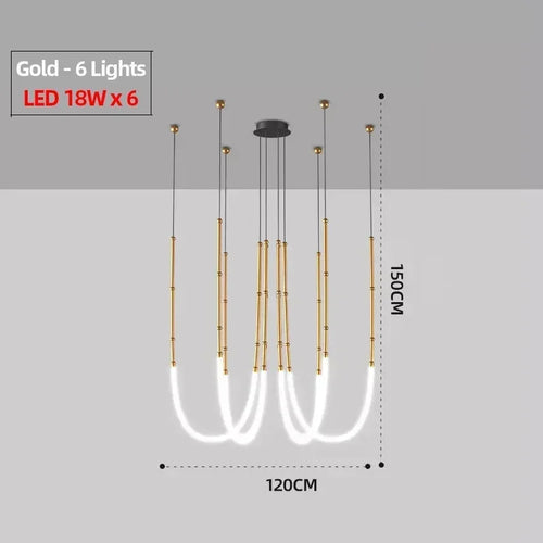 suspension led moderne pour décoration intérieure élégante et stylée - vue 7 sur 12