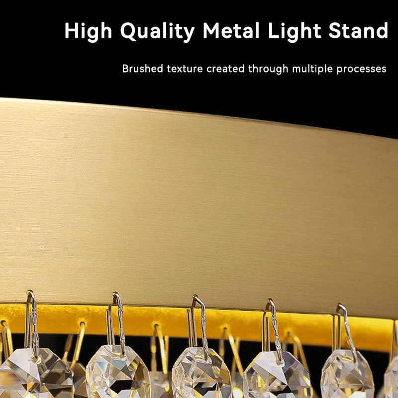 plafonnier led moderne en cristal luminaire décoratif d'intérieur - vue 6 sur 14