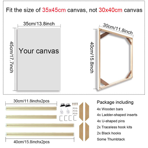 cadre mural en bois pour toiles et peintures décoratives - vue 31 sur 30