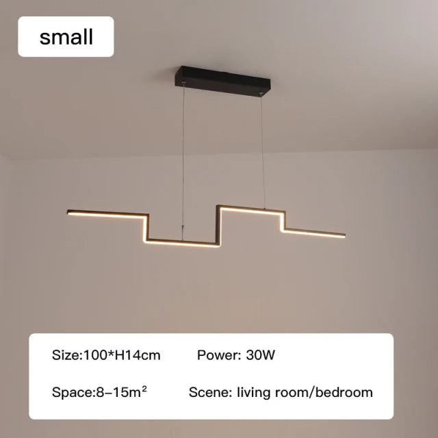 suspension led minimalistes modernes réglables pour décoration intérieure