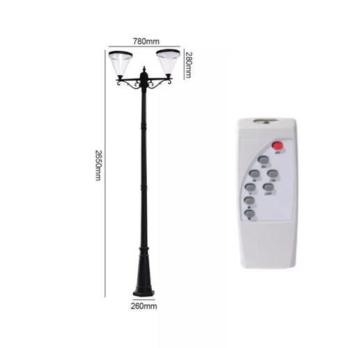 lampe solaire led pour éclairage extérieur jardin et route - vue 13 sur 16