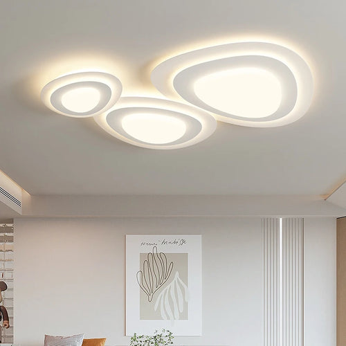 lustre qiyimei en forme de triangle luminaires éclairage intérieur - vue 2 sur 12