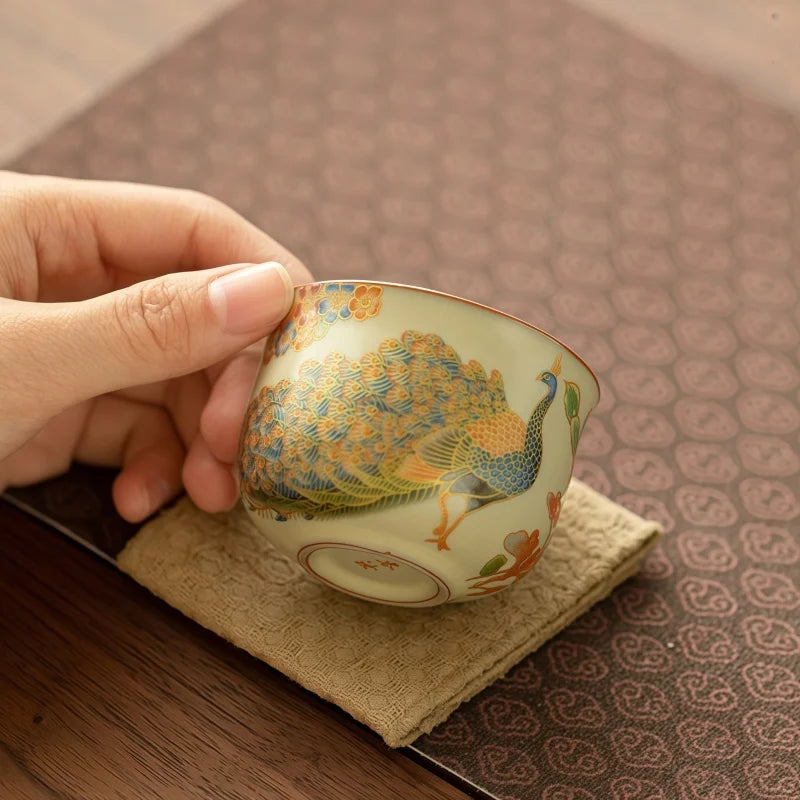 Tasses à thé ru kiln céramique style classique