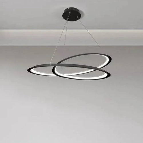 lustre led suspendu design moderne luminaire décoratif intérieur - vue 4 sur 8