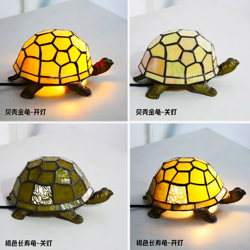 lampe de chevet tortue veilleuse led décorative pour enfant - vue 3 sur 8