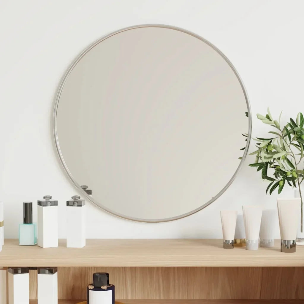 miroir mural rond pour décoration intérieure avec sticker décoratif - vue 7 sur 7