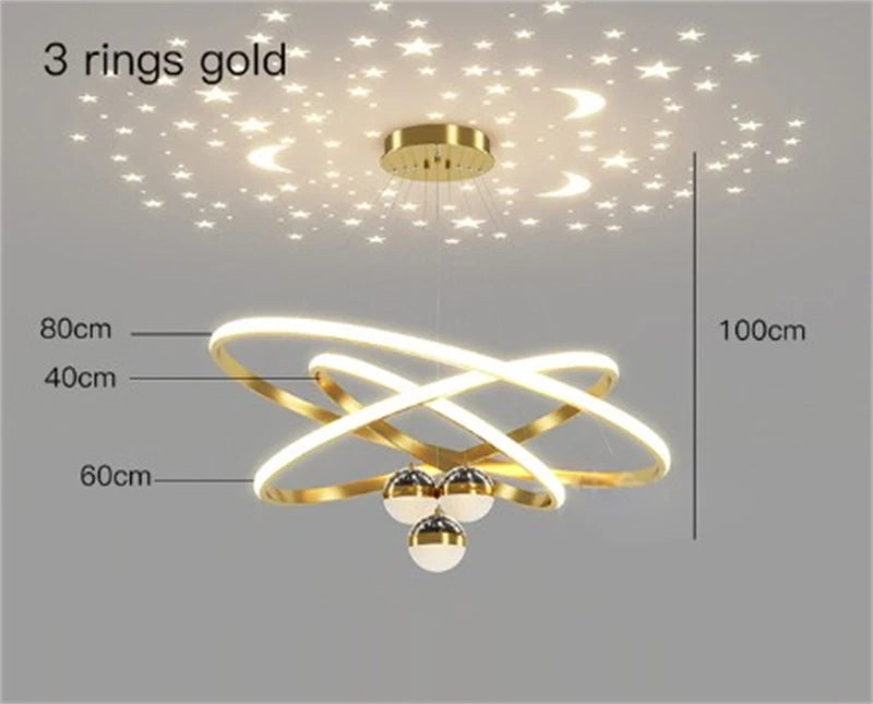 lustre led romantique projecteur de ciel étoilé avec télécommande - vue 11 sur 16