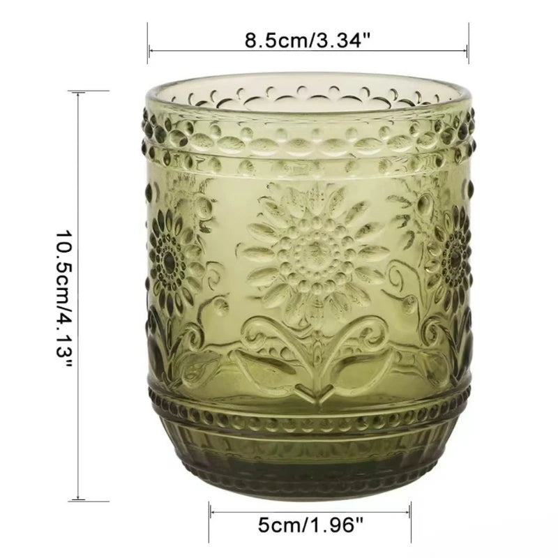 Verre vintage sans pied résistant chaleur multi boissons