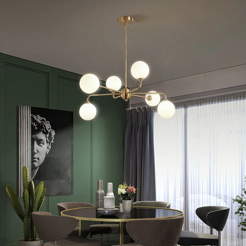 lustre nordique à led pour un éclairage moderne - vue 5 sur 14
