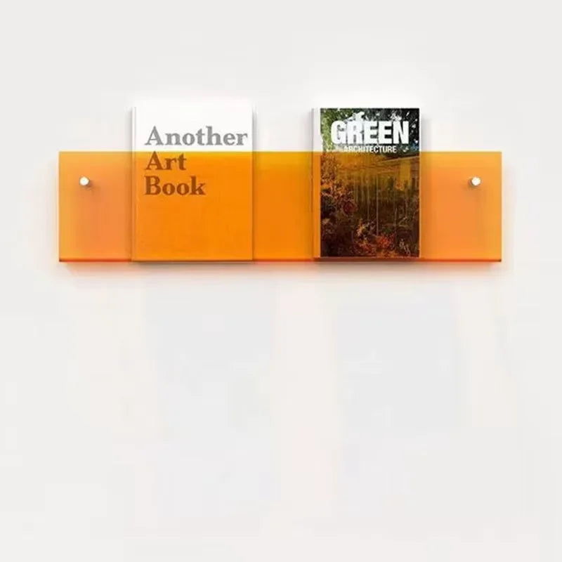 étagère à livres en acrylique support de rangement mural design moderne