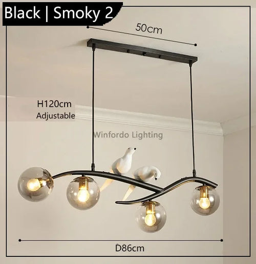 suspension design moderne forme oiseau scandinave décoratif winfordo