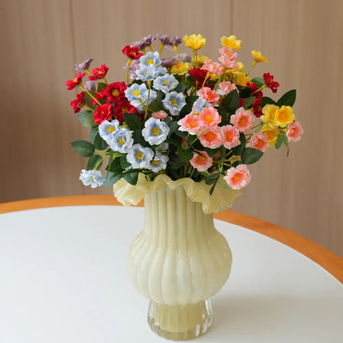 fleurs de roses artificielles en soie pour mariage et décoration - vue 3 sur 13