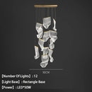 lustre en acrylique à led design pour décoration intérieure moderne
