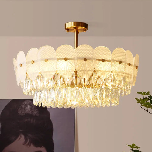 suspension moderne en cristal design pour intérieur élégant - vue 7 sur 9