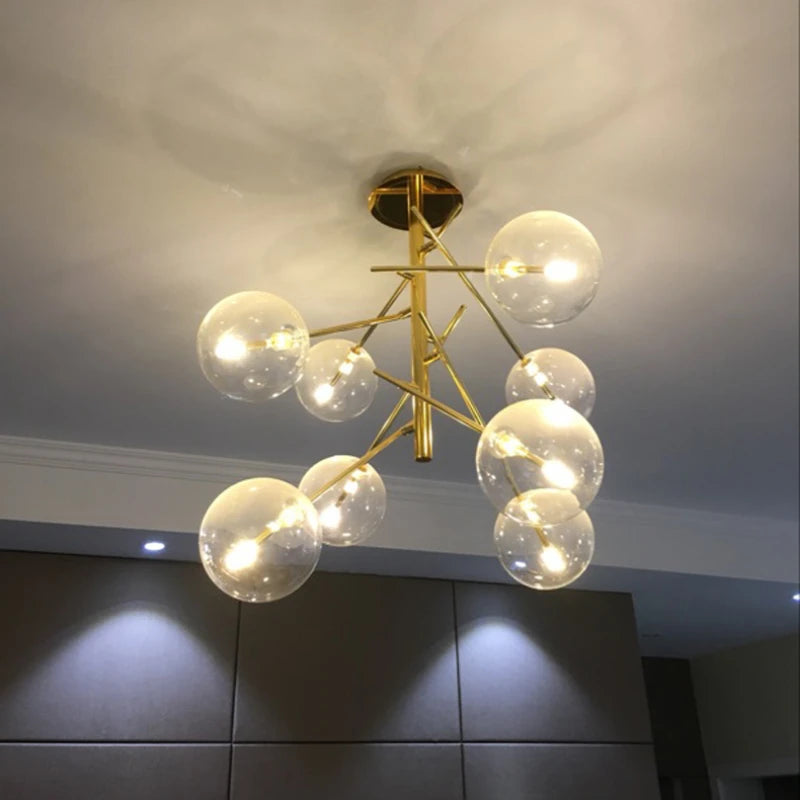 lustre nordique créatif pour salon bureau et étude - vue 5 sur 10