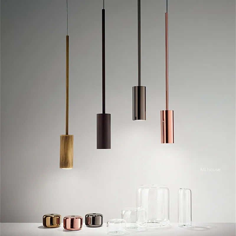 Suspension en verre transparent au design moderne