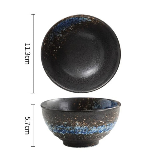 Bol à riz céramique forme corne style japonais