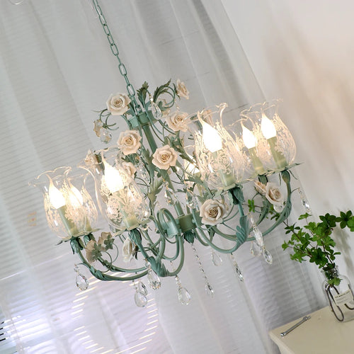 lustre en cristal français style nordique pour éclairage élégant - vue 2 sur 10