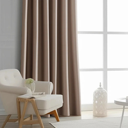 Rideau uni moderne pour salon et chambre fenetre