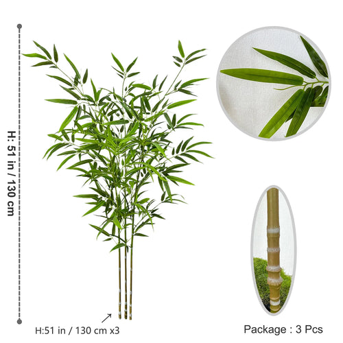 feuilles de bambou artificielles pour décoration d'événements et fêtes - vue 14 sur 23