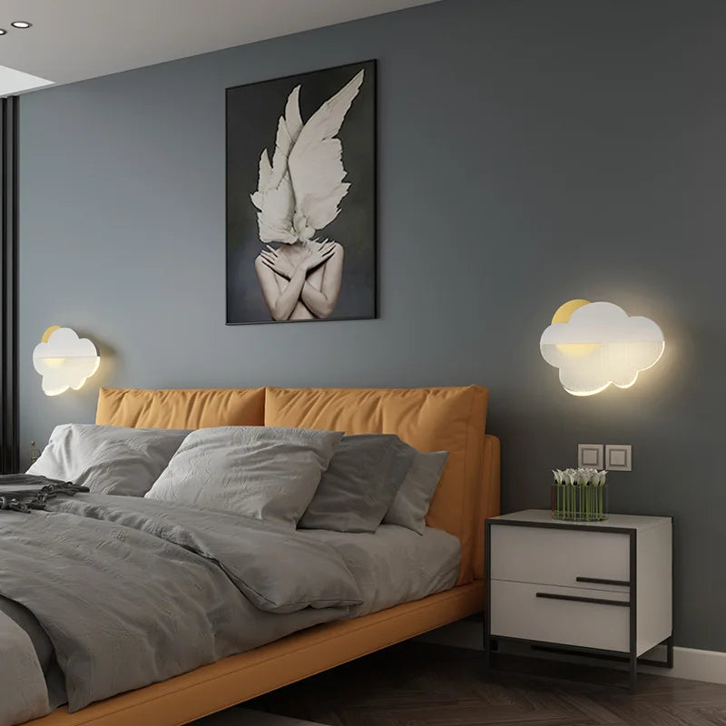 applique murale led en acrylique forme nuage pour chambre d'enfant - vue 4 sur 7