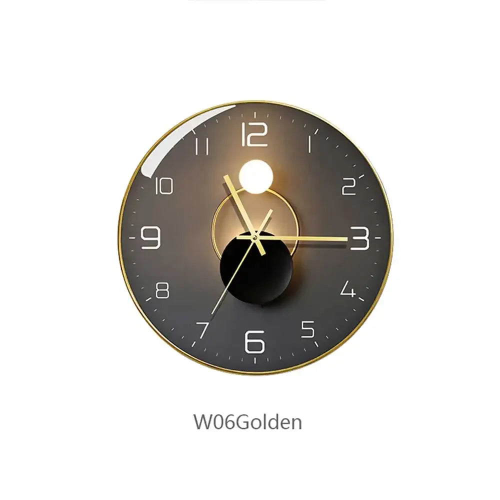 horloge murale en verre design moderne géométrique créatif décoratif - vue 16 sur 18